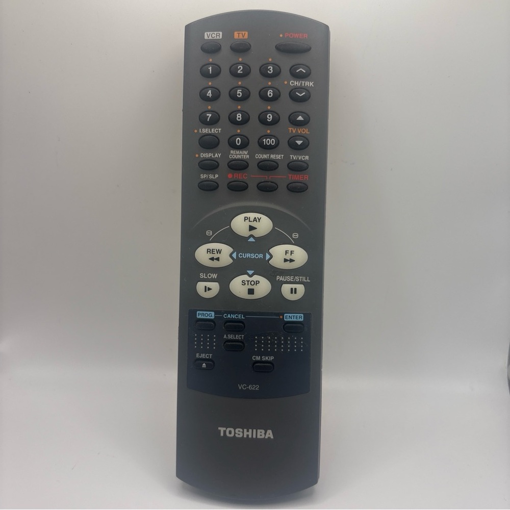 Genuine Toshiba VC-622 TV VCR Combo Remote for M622, M622C, M622R, W622